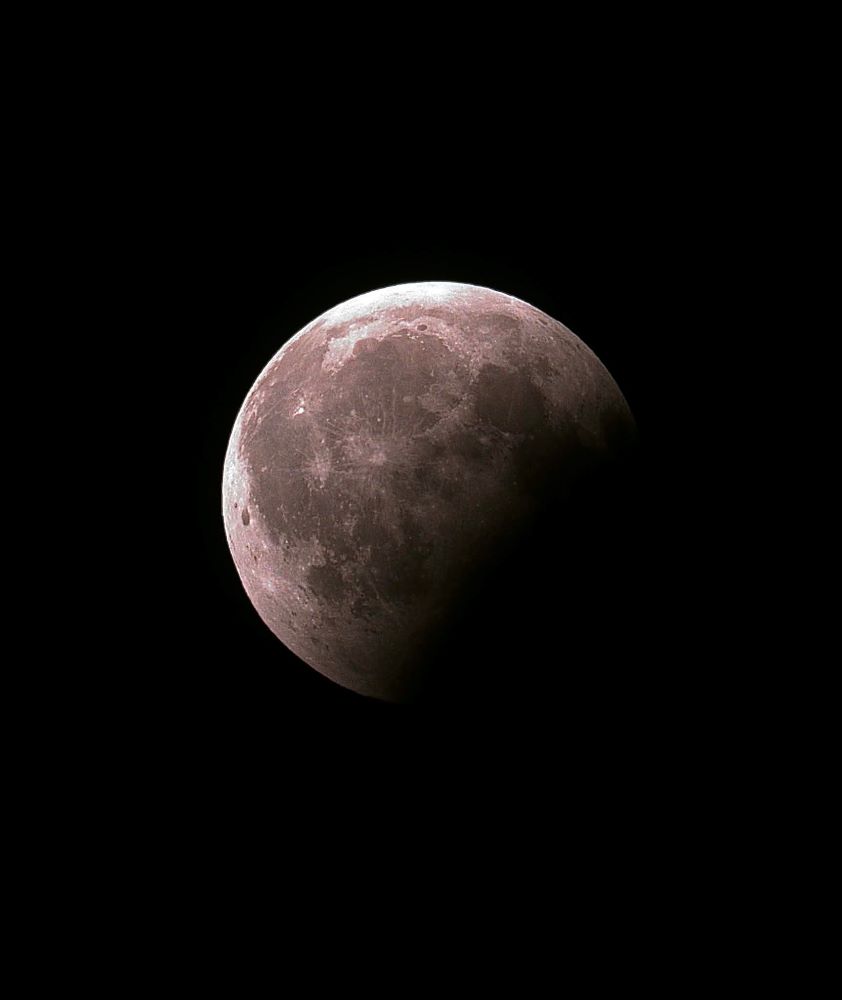 Partial lunar eclipse (Sturgeon Moon), Colorado